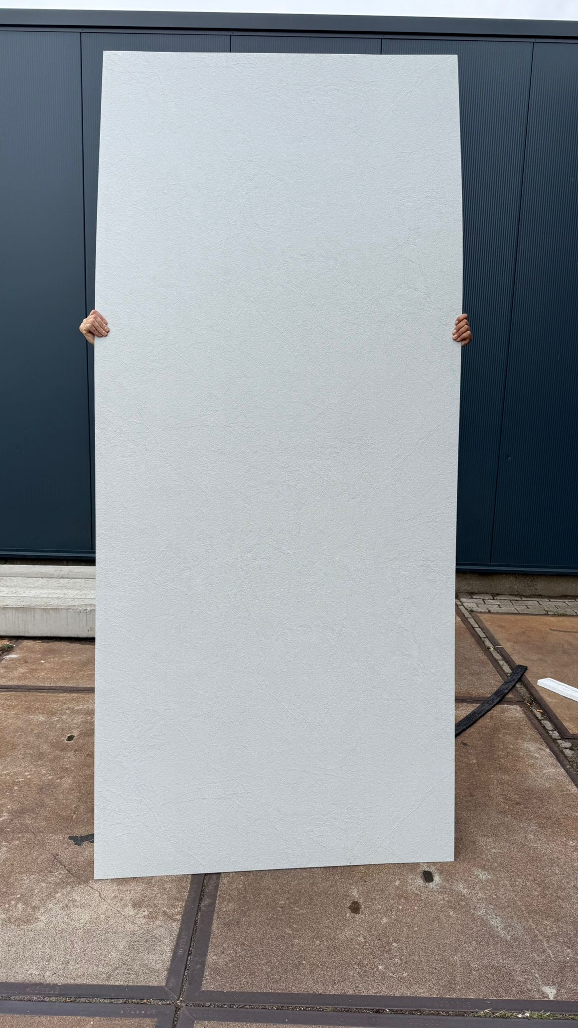 PVC Wandpanelen Beton Lichtgrijs Mat 122x280x0,3 cm