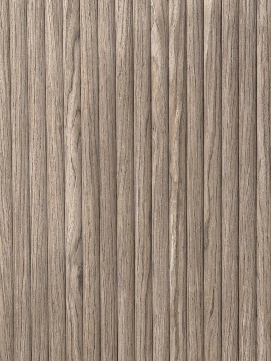 71€ Akoestische Wand Panelen Lattenwand Met Vilt Ronde Latten – Walnoot Eiken 270 Cm × 60 Cm