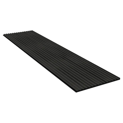 33€ Akoestische wandpaneel zwart (Latten wanden) | 60x270x18 cm | black oak | 27 mm latten