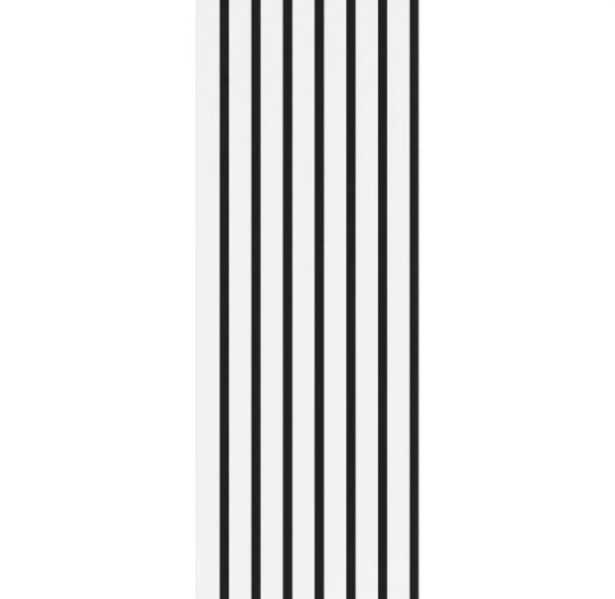 33€ Akoestische wandpaneel WİT (Latten wanden) | 60x270x18 cm| 25 mm latten