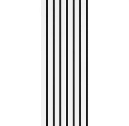 33€ Akoestische wandpaneel WİT (Latten wanden) | 60x270x18 cm| 25 mm latten