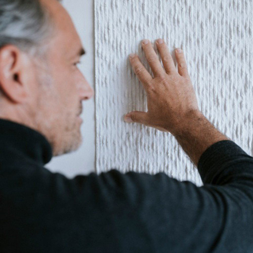 MUOZO - Canyon Ridge OFF-WHITE 280x60 Brandvertragend & Flexibele Wandpanelen