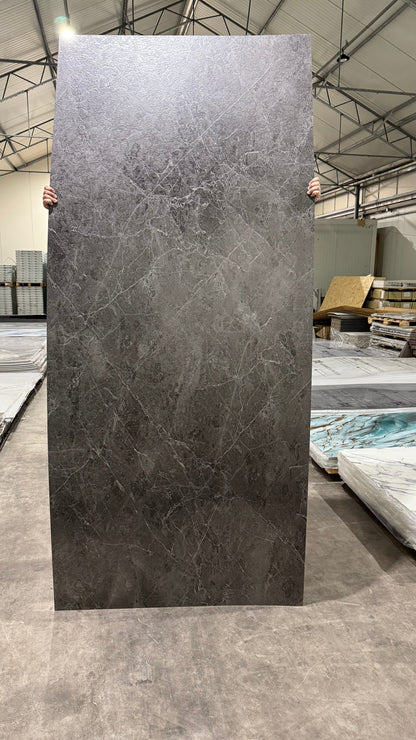 SPC Marble Look Wall Panel 122x280 Dark Matte Grey