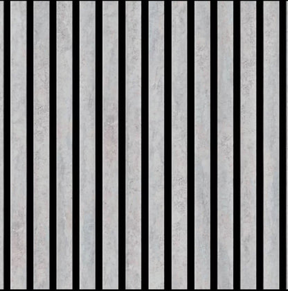 39€ Akoestische wandpaneel licht grijs  (Latten wanden) | 60x270x18 cm | 25 mm latten