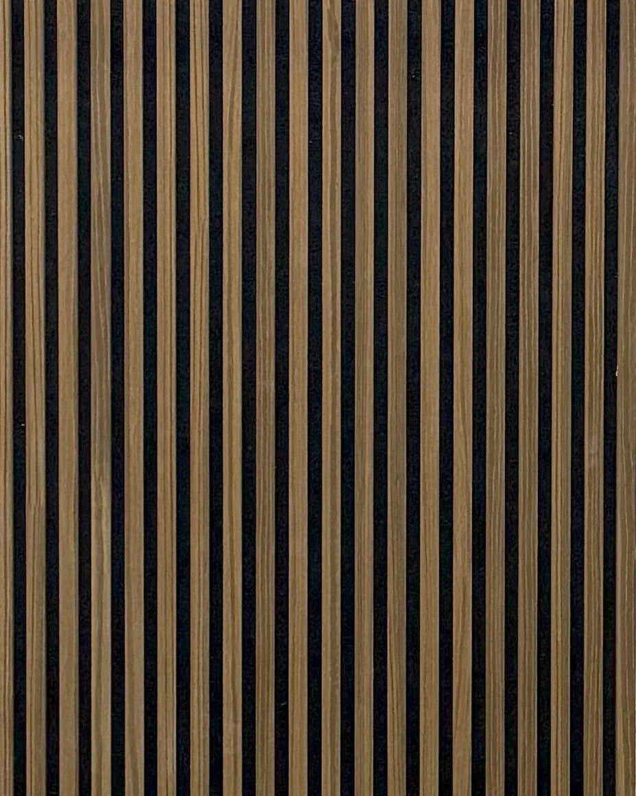 Akoestische wandpaneel | 60×270 cm | smoke oak | 17 mm latten