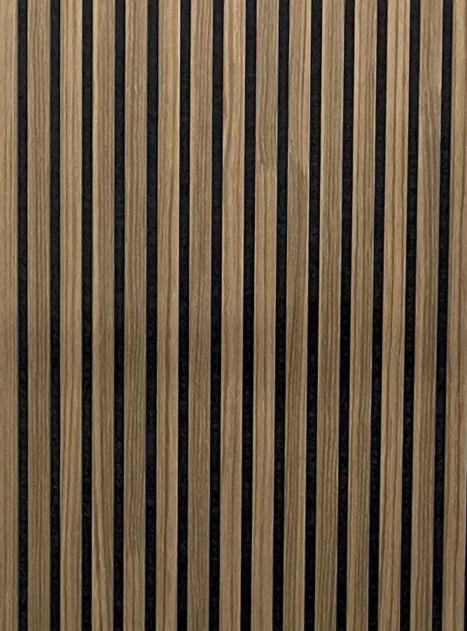 Akoestische wandpaneel | 60×270 cm | smoke oak | 27 mm latten