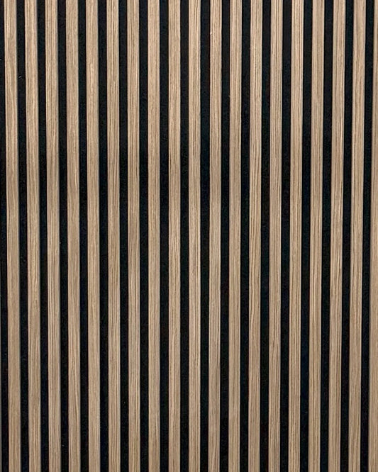 Akoestische wandpaneel | 60×270 cm | walnut | 17 mm latten
