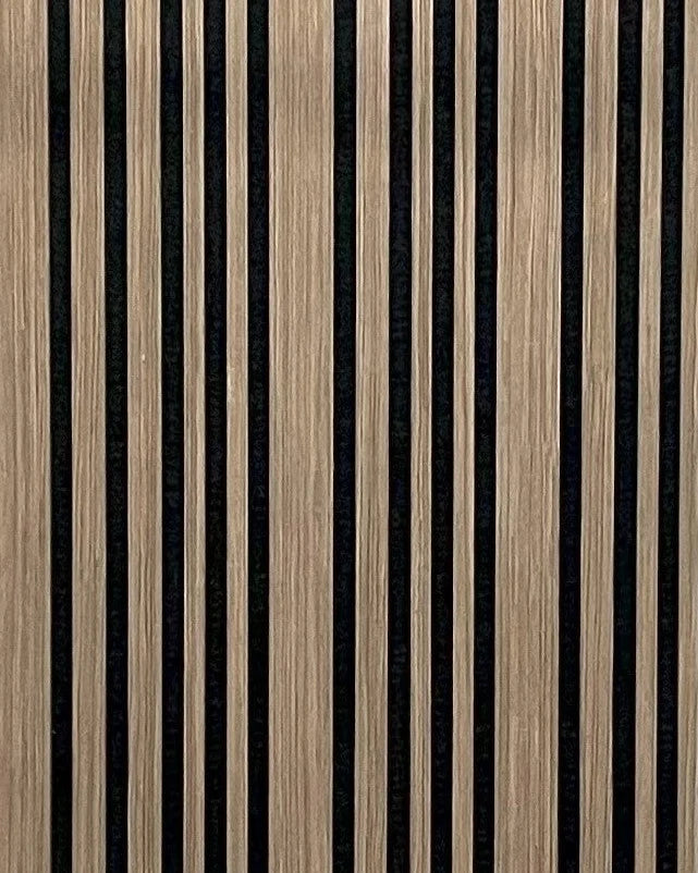 Akoestische wandpaneel | 60×270 cm | walnut | gevarieerde latten
