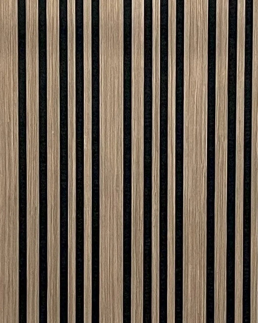 Akoestische wandpaneel | 60×270 cm | walnut | gevarieerde latten
