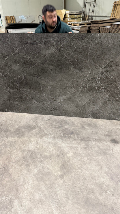 SPC Marble Look Wall Panel 122x280 Dark Matte Grey