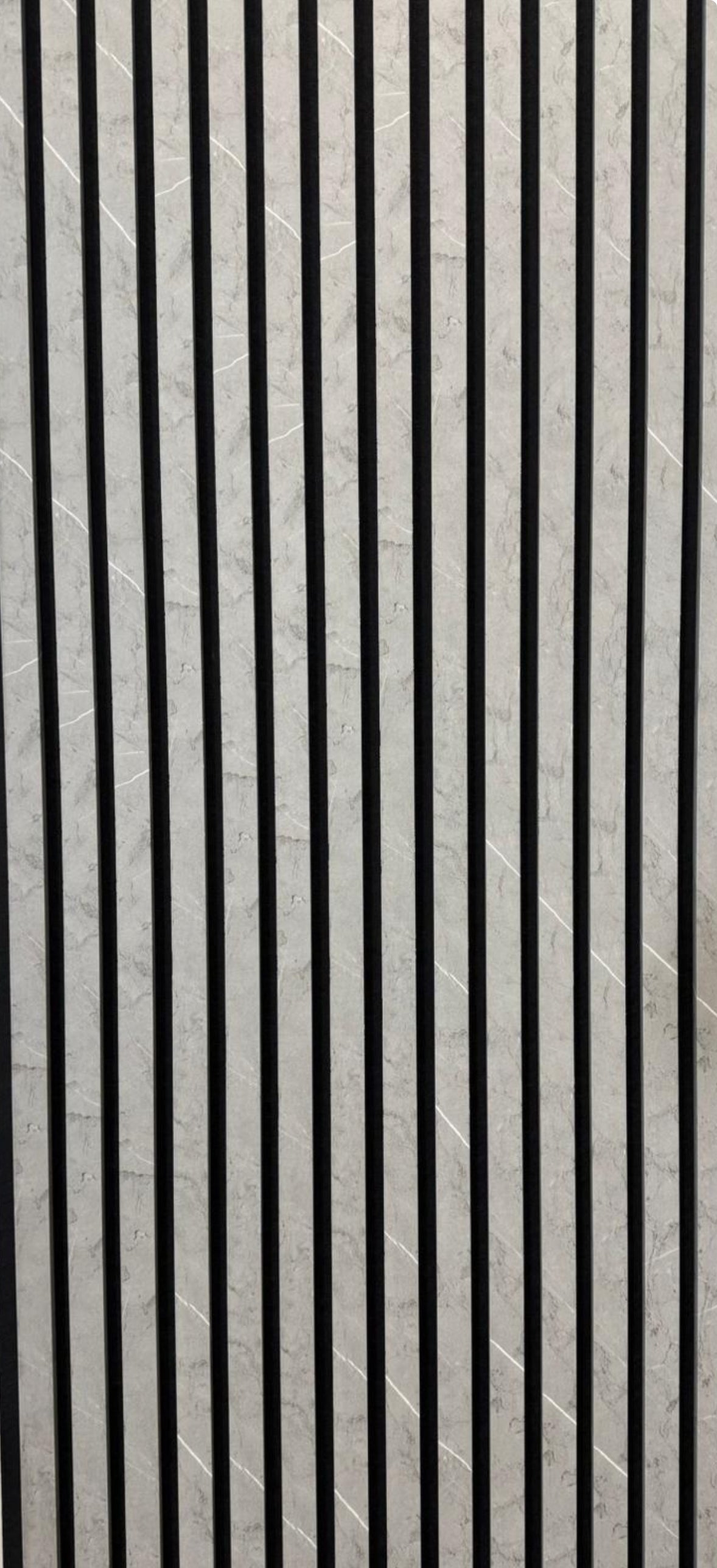 33€ Akoestische Wandpanelen Lattenwand Met Vilt - Gray Marmer 270x60 cm