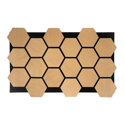 HEXAGON Akoestische wandpaneel | 76×62 cm | LICHT EIKEN