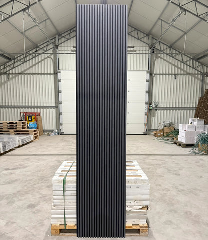 Akoestische wandpaneel | 60×270cm | black oak | 17 mm latten