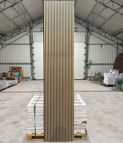 Akoestische Wandpanelen White Oak – 60×270 cm