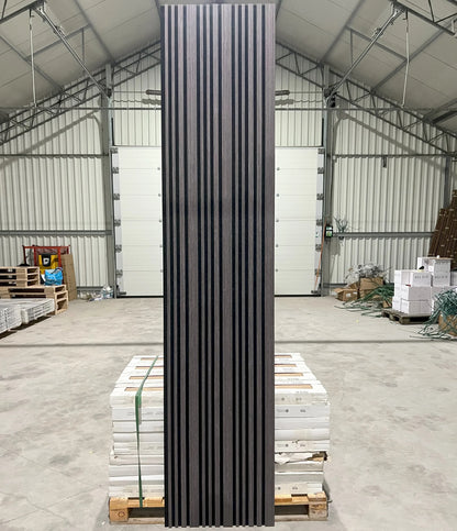 Akoestische wandpaneel | 60×270 cm | w.oak | gevarieerde latten