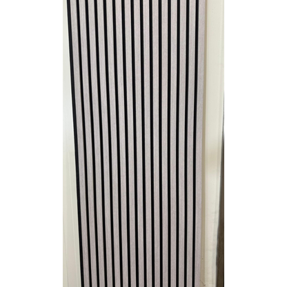 33€ akoestisch Wand Panelen Lattenwand Met Vilt Light Gray 270x60 cm
