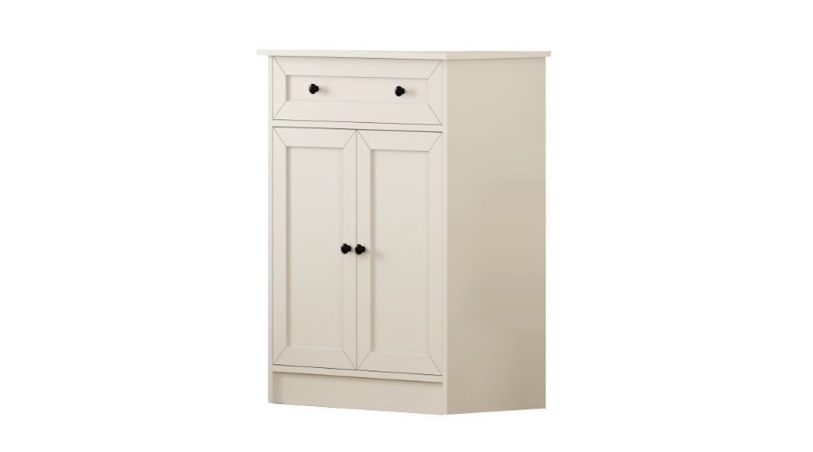 Rumy S1 Country Ladekast – 100 cm Hoog – Wit – MDF Profiel – 100x70x40 cm