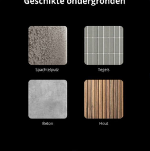 33€ Akoestische WandPanelen Walnoot Lattenwand Met zwarte Vilt 270x60 cm