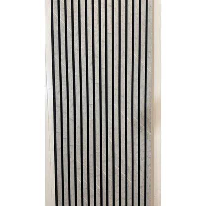 33€ Akoestische Wandpanelen Lattenwand Met Vilt – Gray Marmer 270×60 cm