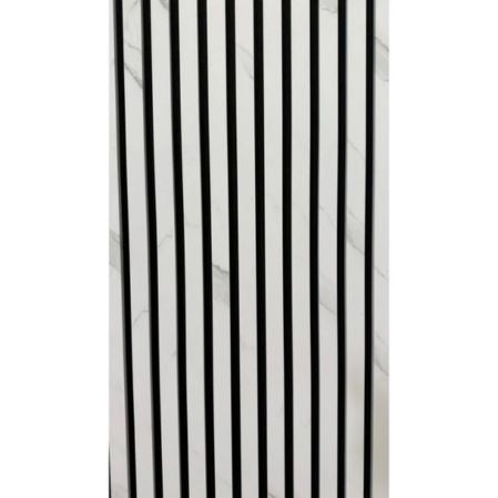 White Marmer 270x60 cm Akoestische Wand Panelen Lattenwand Met Vilt