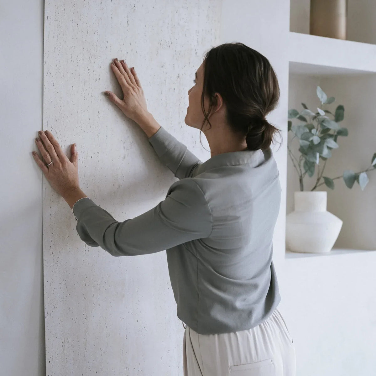 Muozo White Vein Luxe Wall Panels 60x280