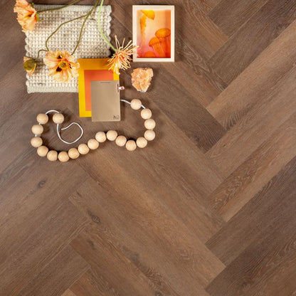 OTIUM Rose Herringbone/Visgraat PVC klik (SPC rigid)