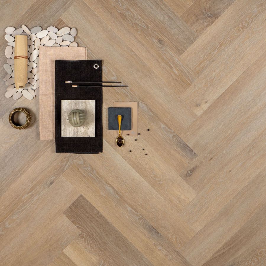 OTIUM Lily Herringbone/Visgraat PVC plak (dryback)