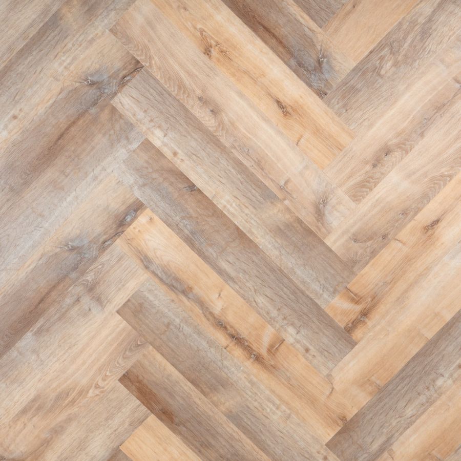 OTIUM Oase Herringbone/Visgraat PVC plak (dryback)