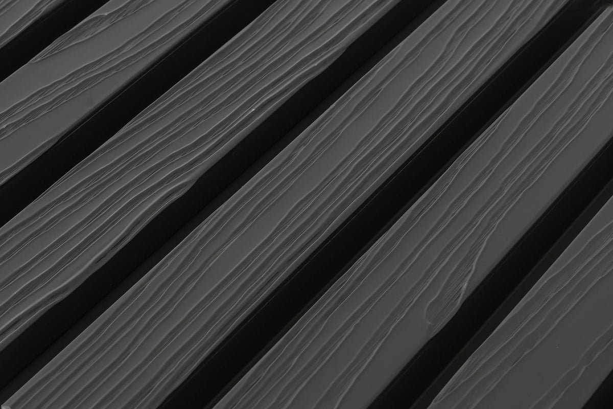 €28 Per Stuk - BLACK - Zwarte strepen - Gevelbekleding – Composiet | 290 x 22 cm | Gevel | Tuin
