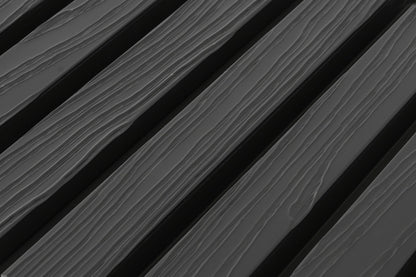 €28 Per Stuk - BLACK - Zwarte strepen - Gevelbekleding – Composiet | 290 x 22 cm | Gevel | Tuin