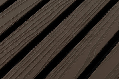 €28 Per Stuk - ROSEWOOD - Zwarte strepen - Gevelbekleding – Composiet | 290 x 22 cm | Gevel | Tuin |