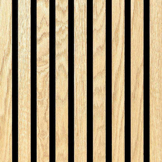 Akoestische Wandpanelen LICHT Eiken Lattenwand Met Vilt 260x60