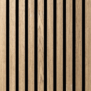 Akoestische Wandpanelen WALNOOT Eiken Lattenwand Met Vilt 260x60