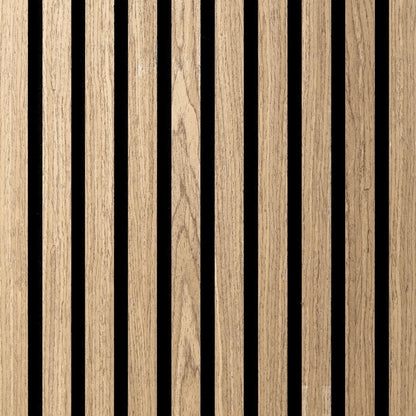 Akoestische Wandpanelen WALNOOT Eiken Lattenwand Met Vilt 260x60