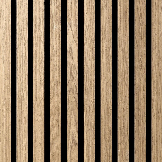Akoestische Wandpanelen WALNOOT Eiken Lattenwand Met Vilt 260x60
