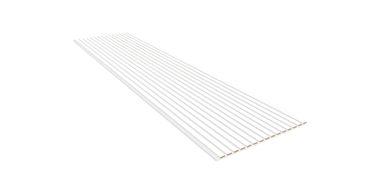 Akoestische Wand Panelen Lattenwand Met Witte Vilt 260×60 Cm
