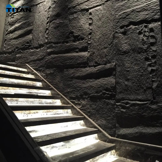 3D Rock Wall Panel | 60x120 cm | Anthracite