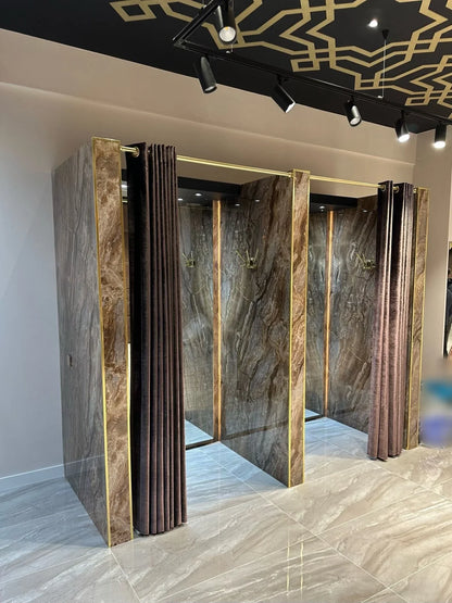 PVC wandpaneel | 120x280 cm | Milos Brown Hoogglans