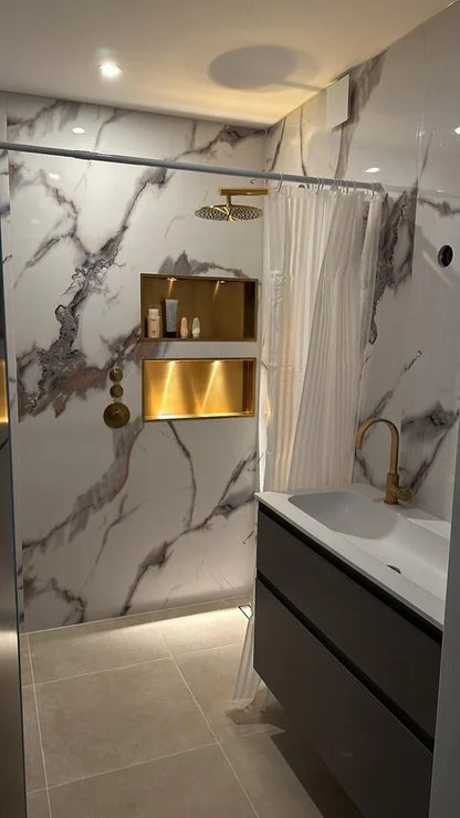 PVC wall panel MATT | 122x280x0.3 cm | MATT Calacatta Gold