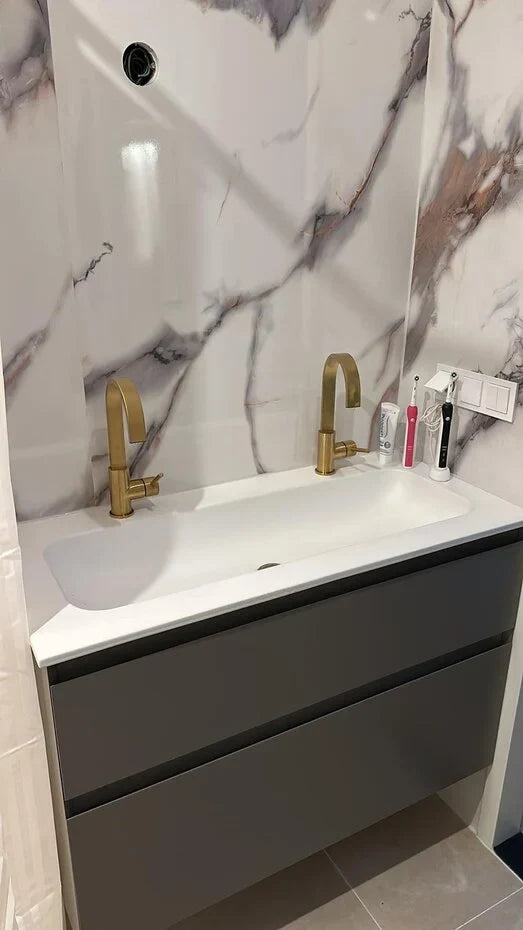 PVC wall panel MATT | 122x280x0.3 cm | MATT Calacatta Gold