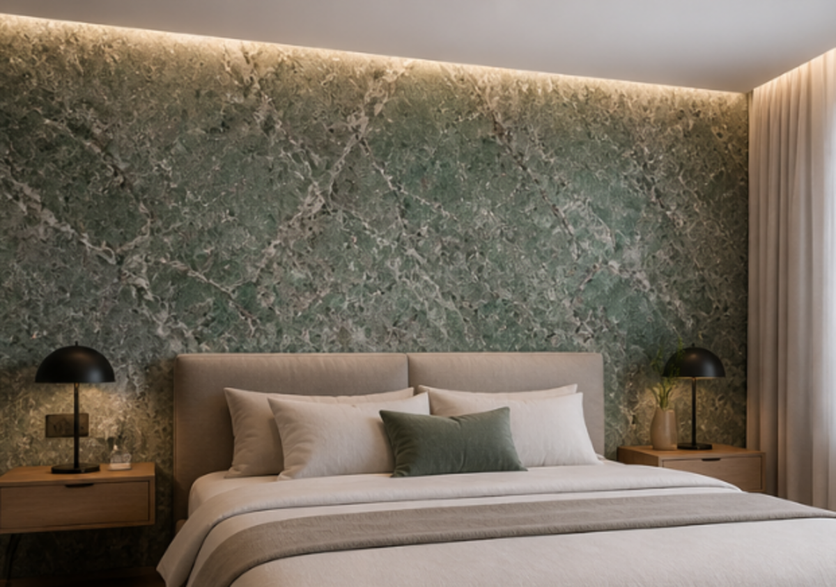 PVC Wandpaneel ONYX Green Hoogglans - 120x280x0,3 cm