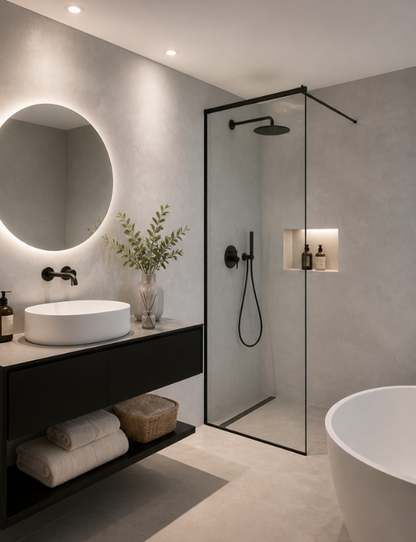 PVC Wall Panel PONERA Light Grey High Gloss - 120x280x0.3 cm