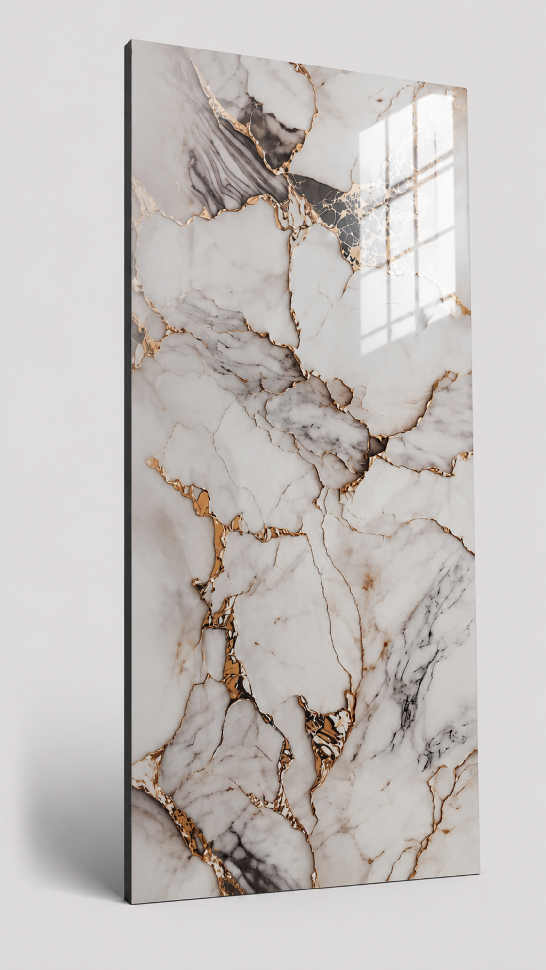 PVC Wandpaneel Fantasy Gold - Hoogglans 120x280x0,3 cm