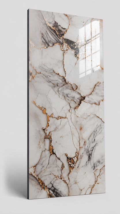 PVC Wandpaneel Fantasy Gold - Hoogglans 120x280x0,3 cm