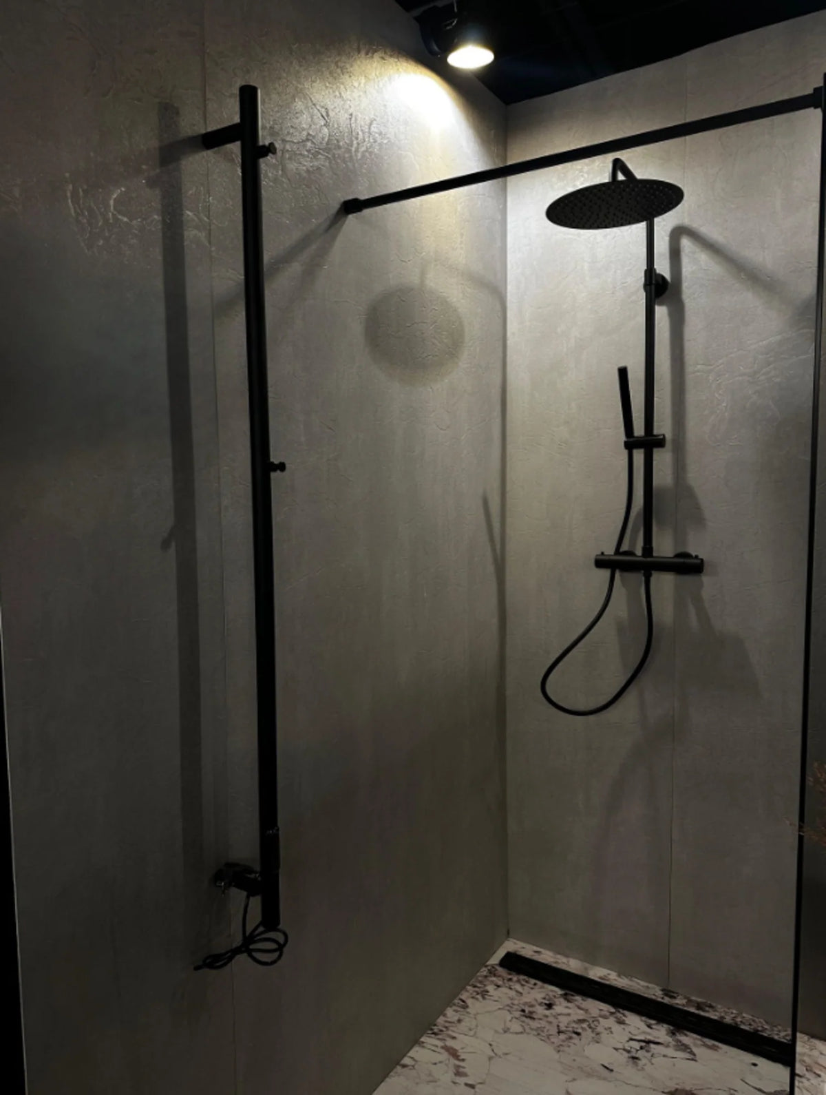 PVC Wall Panel | 122x280 cm | MATTE LIGHT GREY CONCRETE
