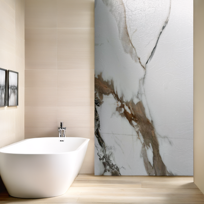 PVC wandpaneel | 120x280 cm | Calacatta Gold Mat