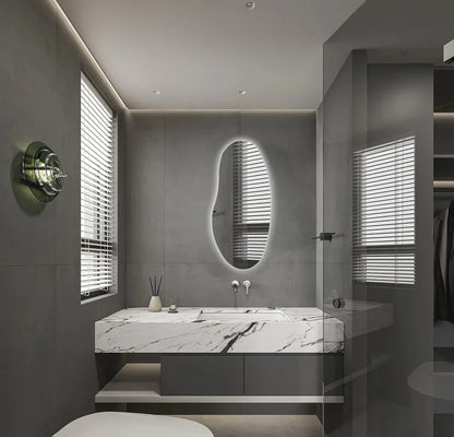 AURA Randloos toiletspiegel / badkamerspiegel met verlichting - 45x100 cm
