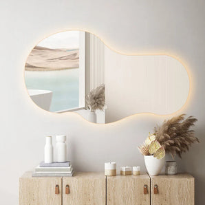 NEBULA Randloos toiletspiegel / badkamerspiegel met verlichting - 120 cm