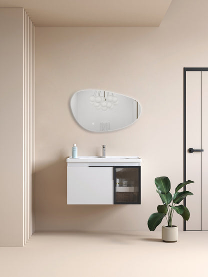 NOVA Randloos toiletspiegel / badkamerspiegel met verlichting - 60 cm