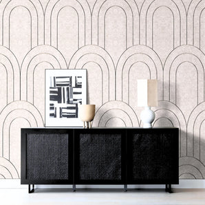 OPPIO Viltpaneel Beige - BAROK - 280x60 cm - Brandvertragend & Geluiddempend